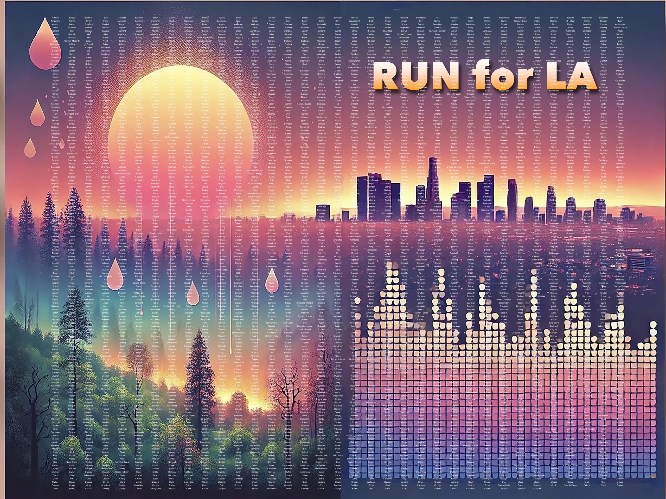 Run for LA Poster